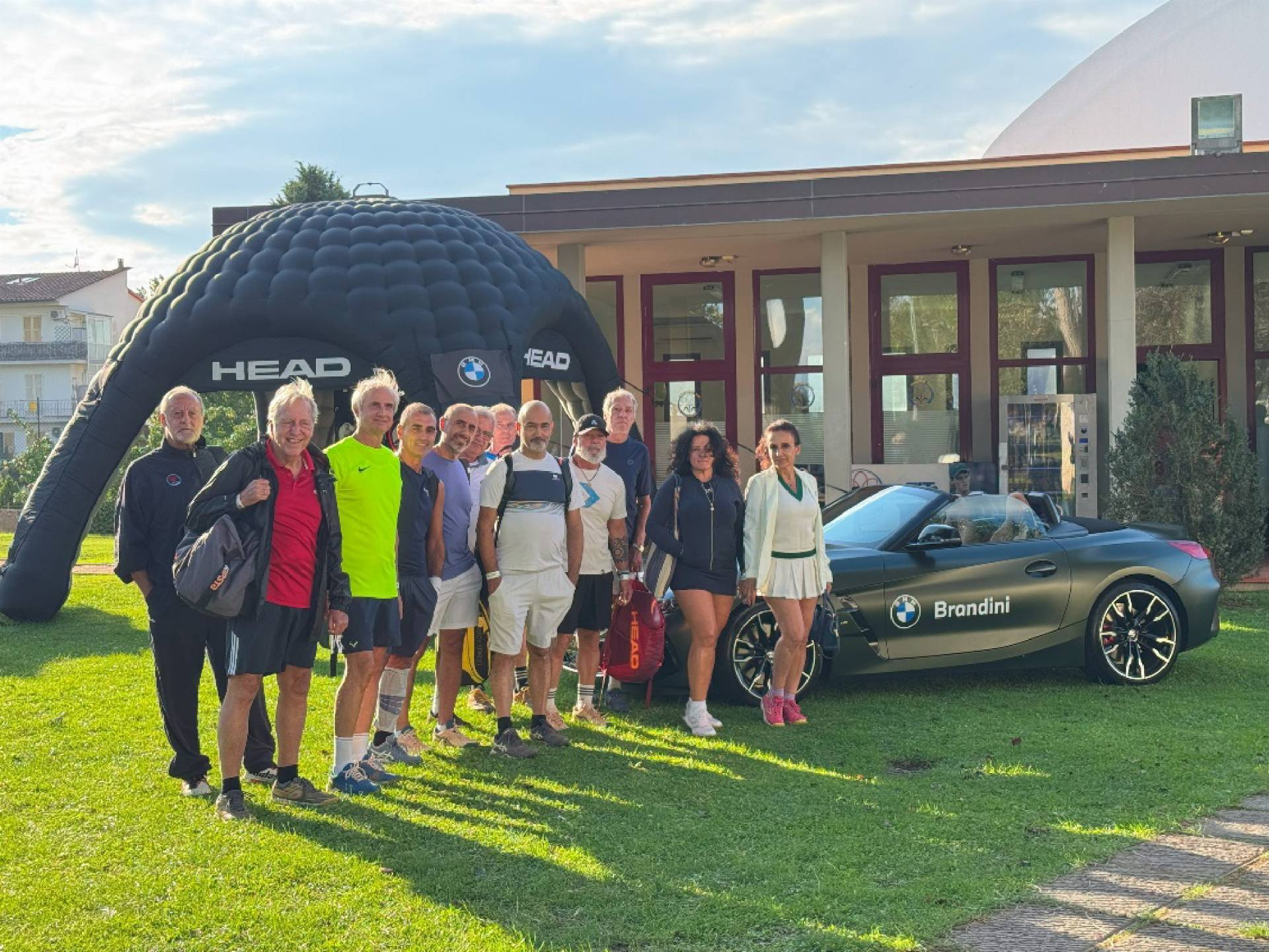 Foto del Circolo del tennis la Fiorita nell'evento Head x BMW rappresentata dal Gruppo Brandini